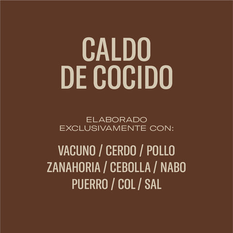Caldo de Cocido a leña
