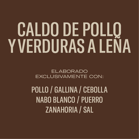 Caldo de pollo y verduras a leña (caja 6 uds)