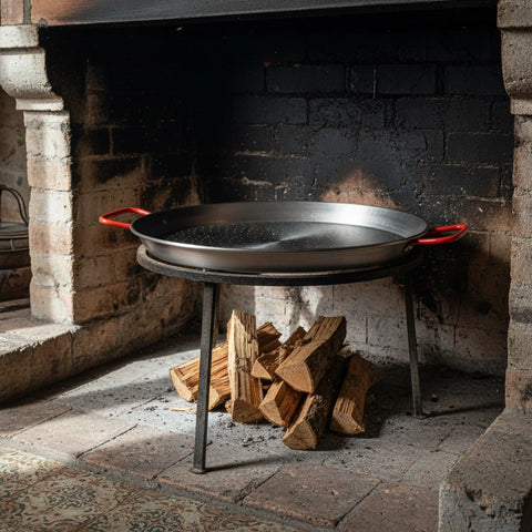 Induction iron paella pan