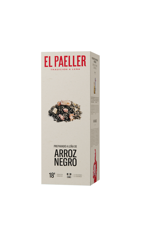 Fideuá negra con sepia bruta con alioli de ajo negro