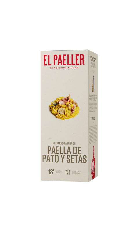 Fideuá de pato y setas