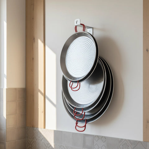 Induction iron paella pan