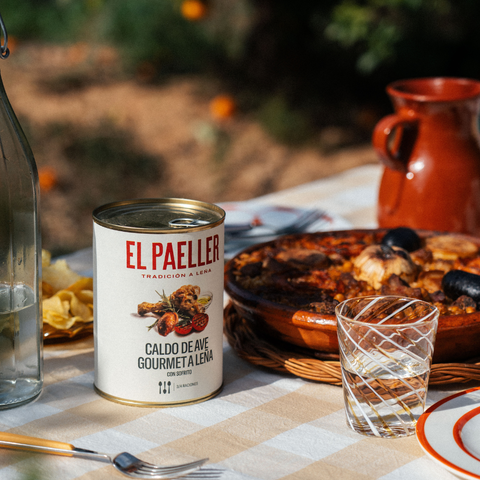 Caldo de ave gourmet a leña