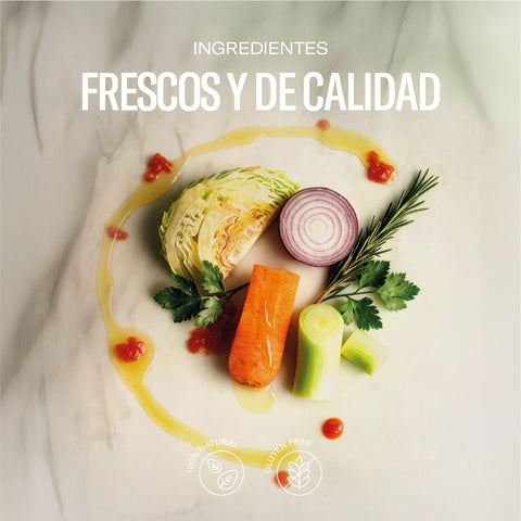 Caldo vegano a leña