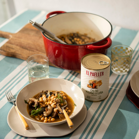 Vegan wood-fired broth