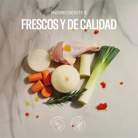 Caldo de pollo y verduras a leña (caja 6 uds)