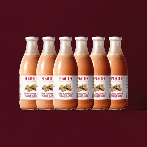 Caldo para guisos y arroces de carne con sofrito