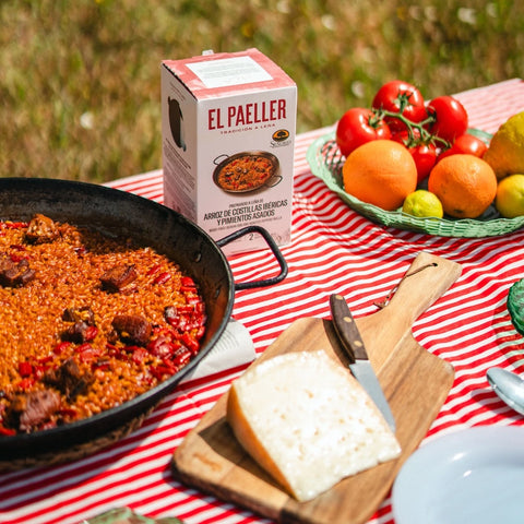 Iberian Ribs Rice and Roasted Peppers