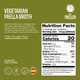 El Paeller Vegetarian Broth 1000g label - 33.8 fl oz can, 100% natural