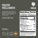 El Paeller Gourmet Poultry Paella Broth 1000g label - 33.8 fl oz can, 100% natural
